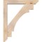 Ekena Millwork Merced Slat Smooth Bracket w/ Offset Brace, Douglas Fir, 5 1/2"W x 32"D x 38"H BKT0604X32X38MRC06SDF - alternate 2